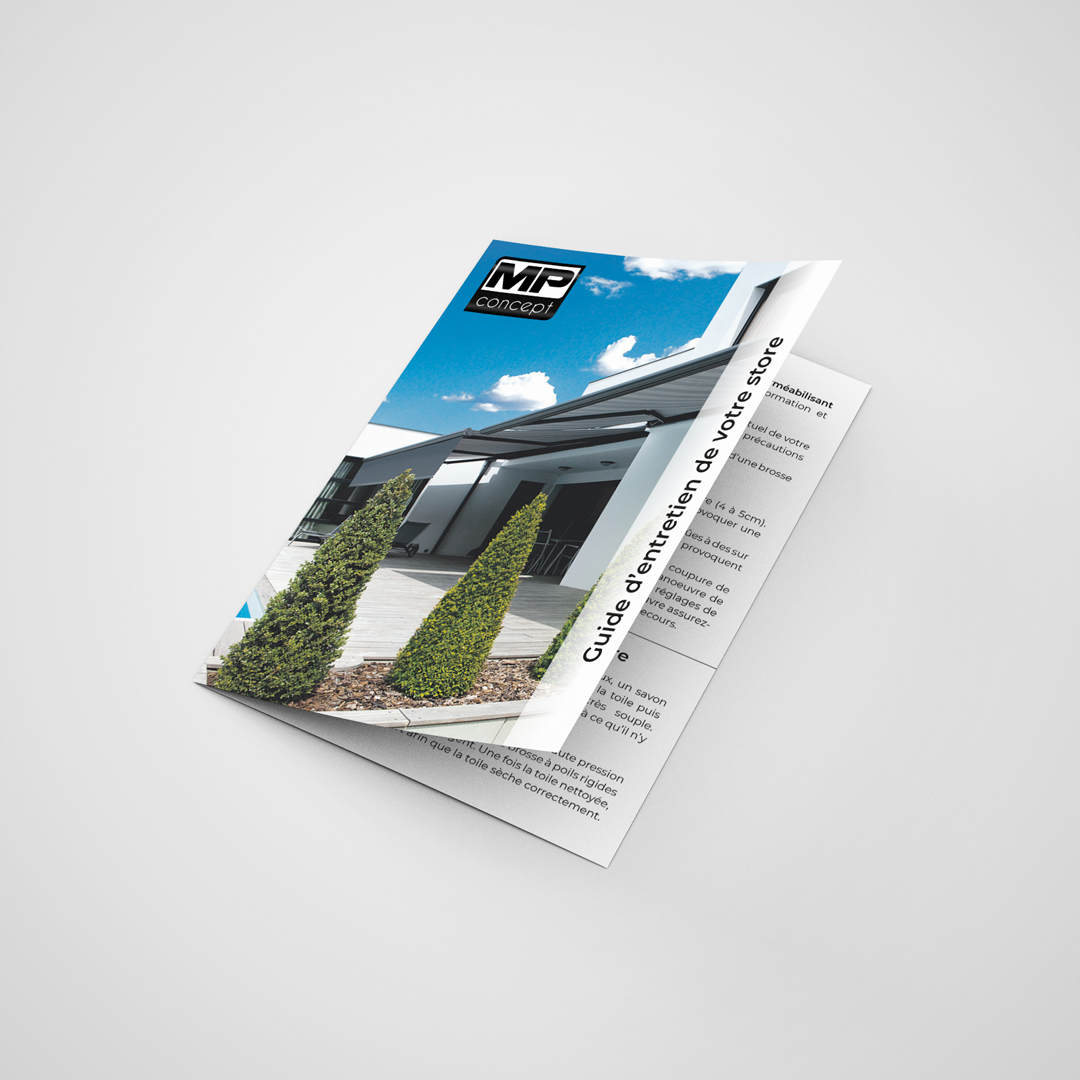 Mise en page - Guide d'entretien clients - Pergolas