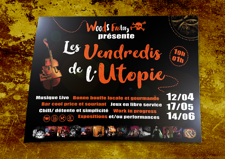 Flyer Les Vendredis de l'Utopie